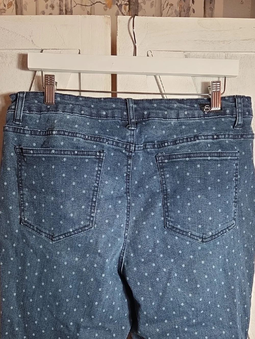 Earl Jeans Polka Dot Capri Jeans Size 18W